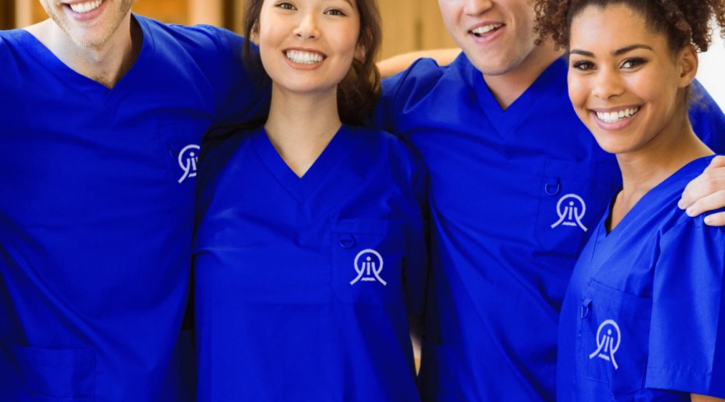 Group of Justintime Resourcing carer in a blue Uniform